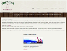 Tablet Screenshot of premierwinebrokers.com